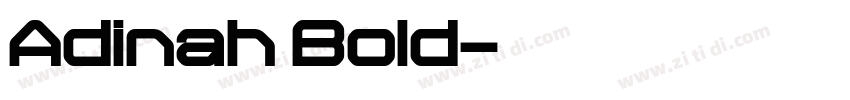 Adinah Bold字体转换